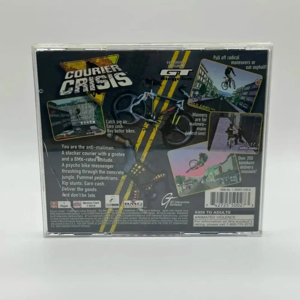 Courier Crisis (Sony PlayStation 1, 1997) CIB